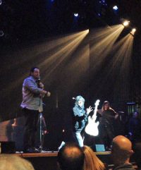 Foreigner lead singer Kelly Hansen at Keshet Auction